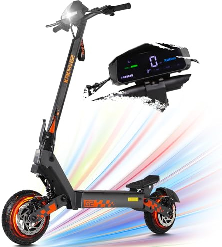 Trottinette Électrique Adulte Kukirin G2, Moteur 800W Batterie 48V 15Ah & Autonomie jusqu'à 55 km, Trottinette Pliante Portable avec Écran Tactile LCD HD, Trotinette Electrique Adulte Tout Terrain
