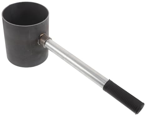 AKOOSY Encendedor de Carbón para Barbacoa de Acero Resistente Cubo de Encendido de 12 CM Diámetro y 14 CM Alto Iniciador de Fuego Portátil para Estufa y Chimenea Adecuado para Camping