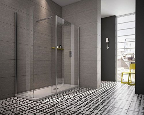 Revron Toughened 8mm Glass Shower End Panel 680mm