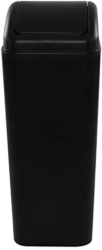 Farmoon Poubelle Fine, 14l, Noire Poubelle à Couvercle Basculant