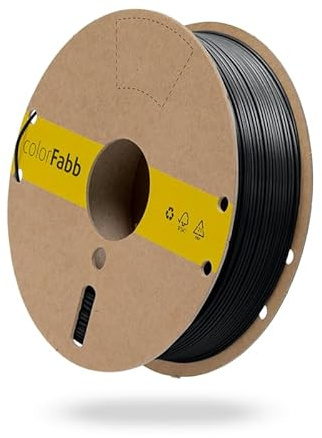 colorFabb Lw-pla Schwarz 3D-Druckerfilament, 2,85mm Durchmesser, 750g Spule, Leichtes Material, Ideal für RC-Flugzeuge, Matte Oberfläche