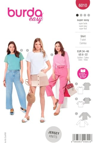 Burda B6010 Patron de Couture, Papier, Divers, 34-48