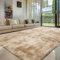Sour Lemon Hochflor Teppich Grau Teppich Wohnzimmer 240x340 Waschbar Anti-Rutsch Extra Große Teppiche Schlafzimmer Flauschige Moderne Teppiche Matte Teppichen für Schlafzimmer Kinderzimmer