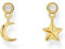 Thomas Sabo Ohrstecker mit Mond- und Stern-Anhänger vergoldetes Silber H2293-414-14
