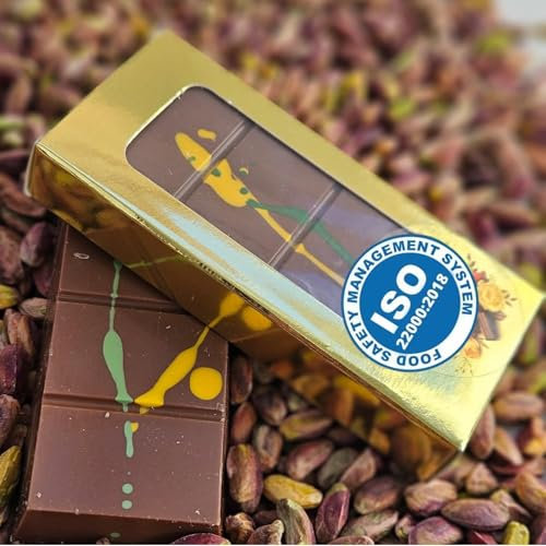 LUXURY BITES Chocolate de Dubai 100 g - Hecho a mano por el chocolate de Bélgica, Dubai chocolate Kadayif y pistacho, Dubai chocolate pistacho, Dubai choco, Dubai chocolate