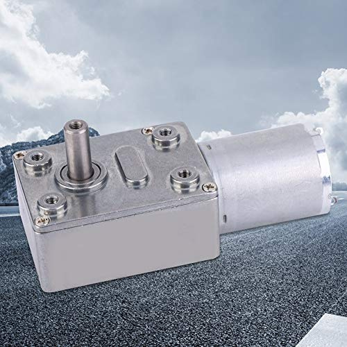 SIXRUN Motoriduttore 24 V CC con Ingranaggi Sferici Accurati, Motore di Riduzione della velocità a Basso Rumore Ad Alta Torsione per Macchina per Nidificazione di Cappe Cucina Attrezzatura (24 V,