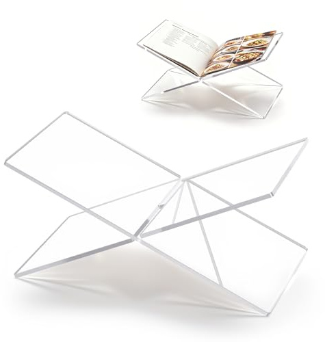Soporte Acrílico para Libros Soporte de Lectura para Libros en Forma de X