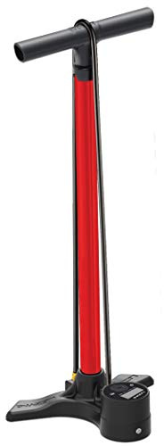 LEZYNE Standluftpumpe Macro Floor Drive Digital, Rot 220PSI, 1-FP-MAFLD-V115 Bomba de Aire de pie, Unisex Adulto, Rojo, estándar