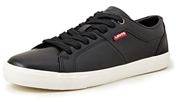 Levi's Woods W Baskets Femme Noir (Regular Black 59) 36 EU