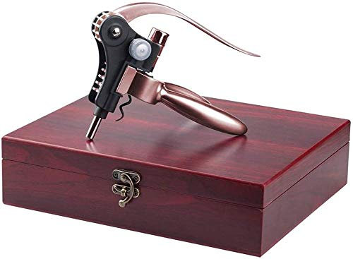 YSYPET Ouvre-bouteille de vin Set de tire-bouchon 9 en 1 Kit d'outils à levier Couleur cuivre.
