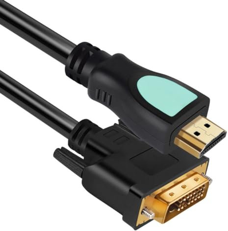 HOMSFOU 1.5m Câble Vidéo Vers Dvi Ultra-fin Pvc Connecteur Haute Définition Stable Pour Transmission Vidéo Numérique