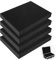 ZOFUN 4 Stück Rasterschaumstoff Würfelschaum, 400x300x50mm Schaumstoffeinlage Werkzeug Schaumstoff Zuschnitt, Werkzeugkoffer Kamerakoffer Schaumstoff-Koffereinlage Tabletop Miniaturen-Werkzeug Foam