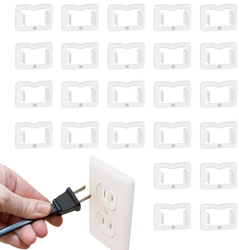 NICENEEDED 24 PCS Bouchons de Fixation de Sortie Lâches Maintient Les Prises Lâches Contre L'Insert de Prise de Courant. L'Extension Évite Les Problèmes de Socket Lâche