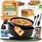 KNUSPERLIEBE® Heißluftfritteuse Zubehör XXL SET mit Backpapier 20-25cm, 5-7,3 L, 18-teiliges Airfryer Zubehör für Airfryer, COSORI 5,5L, Philips 7,3L, Tefal, Cecotec 5,5L, 6L, Princess, 23cm