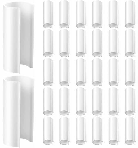 32PCS Garden Clips, 3/4in Greenhouse Clamps, Plastic Garden Clamps for PVC Pipe Greenhouses, Row Covers, Pool Cover Clips, Shelters, Bird Protection Greenhouse
