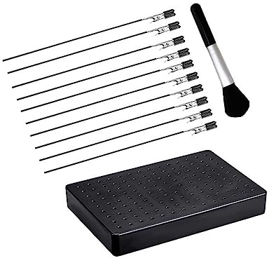 Painting Stand Base Holder and 10 Pcs Alligator Clip Sticks Set Modeling Tool