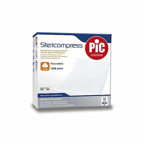 Pikdare Garza Compressa Idrofila Pic 10x10cm 25 Pezzi Fustella