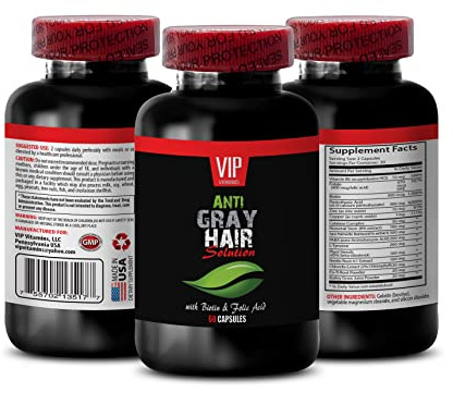 Best Naturals Anti Gray Hair - Anti Gray Hair for Men and Women - GET Your Style Back - Stops Grey Hair Change - catalase for Gray Hair - Anti Gray Hair Supplement - Hair Support Vitamins 1Bot 60Caps