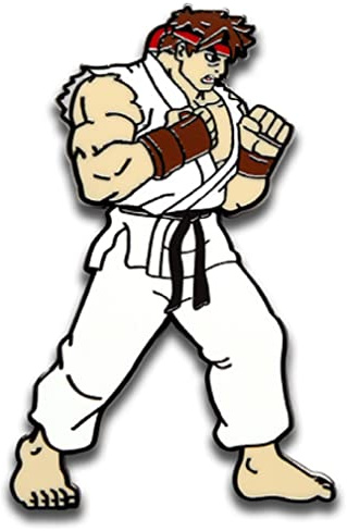 Pinfinity PFSF002 Street Fighter-Ryu Augmented Reality Pin