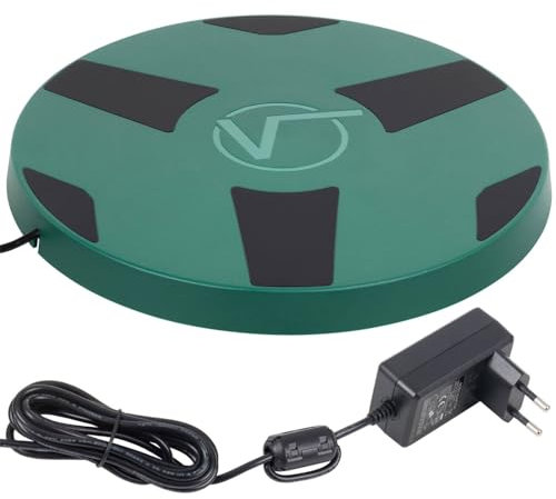 VOSS.farming Heizplatte für Geflügeltränke Ø 25cm 22W, Tränkenwärmer, Heizung für Hühnertränke, Tränkenheizung mit Überhitzungsschutz inkl. Netzteil