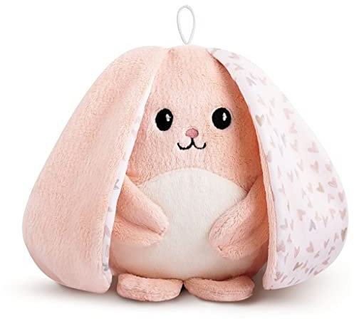 myHummy Einschlafhilfe Baby Häschen Basic Rosa | White Noise Baby Einschlafhilfe Kinder zur Baby Beruhigung | my hummy Einschlafhilfe Baby mit sanftem Ausklingen nach 1 Stunde