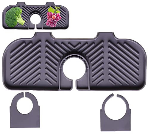 shangjia Paraspruzzi per lavello da Cucina, Vassoio raccogli Gocce per Rubinetto, Paraspruzzi, deflettore del Raccoglitore di Spruzzi del Rubinetto sotto Il Rubinetto, Mantiene asciutti i lavandini