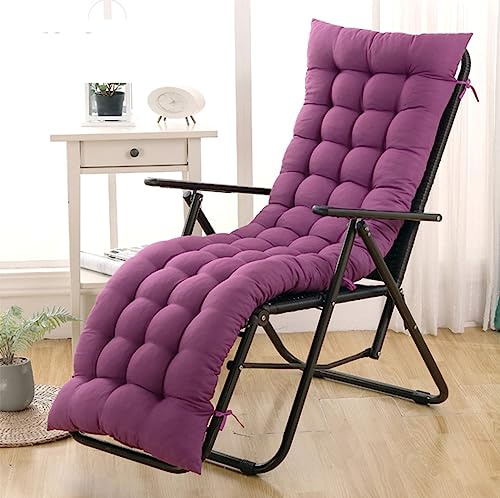 LTSRLL - Cuscino per sdraio da giardino 120x48 cm, morbido, antiscivolo, cuscino per sedia a sdraio, chaise longue, per patio, interno, sedia a dondolo, tatami, cuscino spesso per sedia reclinabile