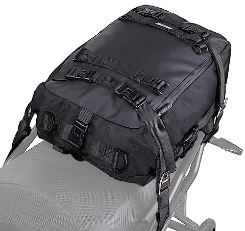 Rhinowalk Motorcycle Tail Bag 20L Motor Travel Luggage Waterproof Motorbike Rear Rack Trunk Storage Bag - Black