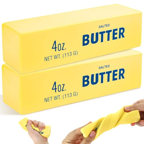 Butter leksak, smörpinne långsamt uppstigande fidget-leksak, smörpinne klämleksaker sensorisk anti-stress för barn och vuxna, perfekt för kontor, skola och hem