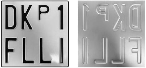 Fratelli Mondello Replica Targa Auto di Prova Catarifrangente e Rinfragente in Rilievo Battuto su Targa in Alluminio con Bordo Nero