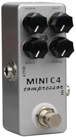 C4 Compressor Gitarre Effect Pedal Overdrive 4 Effector True Bypass Compact Compressor Gitarre Effect Pedal