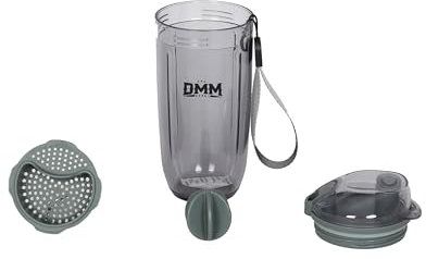 DMM SPORT - Coctelera de Proteina 400 ml -Shaker Protein -Coctelera Deportiva-Botella Mezcladora-Vasos Mezclador- Botella de Agua