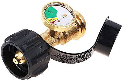 Mtsooning Messing Propan Kraftstofftank Messgerät Meter Gas Niveau Indikator Lecksucher BBQ Gasgrill