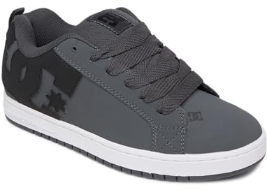 DC Shoes Court Graffik - Leather Shoes for Men - Lederschuhe - Männer - 43 - Grau,