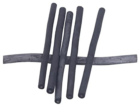 Fupei Bâtons de Charbon de Bois, Fusain de Dessin Noir au Fusain Sauvage Facile à Utiliser pour Croquis pour la Peinture