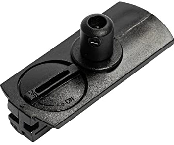 QAZQA Adattatore per lampada a sospensione di lusso per binario monofase nero