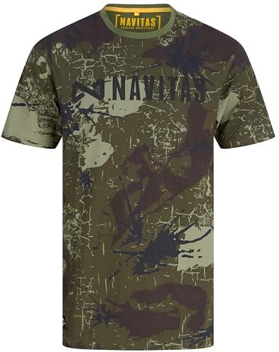 Navitas Identity Camo T-Shirt - Fishing Outdoor Clothing (UK, Alpha, L, Regular, Regular, 1, Camo)