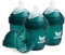 Herobility Lot de 3 biberons anti-colique, 140 ml, vert foncé