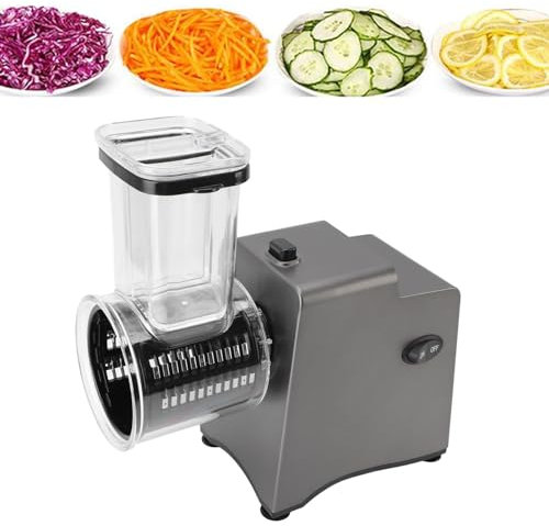 Râpe à Légumes électrique Automatique, Légumes électrique, Machine à Salade 500 W, Râpe à Fromage électrique Multifonctionnelle, Robot Culinaire, Spiraliseur pour Fruits et