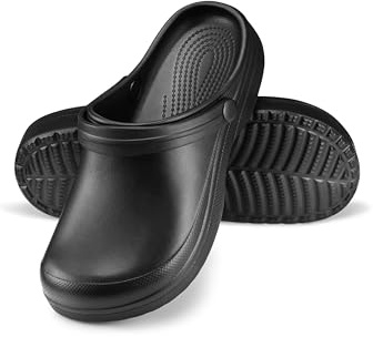 ESTRO Zoccoli Donna Estive Sabot - Ciabatte Gomma Sabot Donna Estivi Zoccoli Giardino Ciabatte Plastica F07 (38 EU, Schwarz)