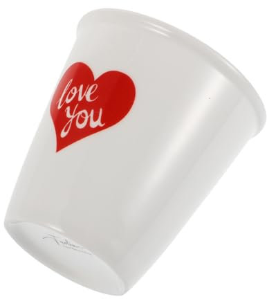 MUCKLILY Taza De Agua Taza De Agua Sin Asa Tazas Lindas Vaso Sin Mango Tazas De Café De Boda Favores De La Fiesta De Bodas Vaso De Porcelana Cerámica Blanco