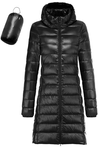 Chaqueta Plumas Ligeros Mujer Largo Plumifero Ultraligero Mujer Invierno Plumífero Ligero Anorak Mujer Plumon Puffer Down Jacket Plumiferos Largos Abrigo Cazadora Plumas Pluma Mujer Plumones Parka