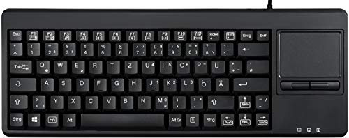 Aixcase AIX-19KDETP Ersatztastatur DE mit Touchpad, USB, 19-Tastaturschublade - schwarz