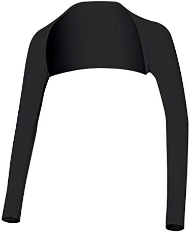 Hairwilly avancerad kylande sjal arm ärm solskydd bekväm och andas för kvinnor män, Svart, Medium