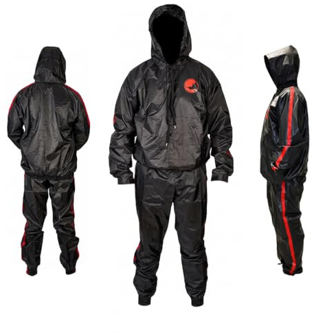MAXSTRENGTH Sauna Suit for Men & Women – Heavy Duty Sweat Suit for Weight Loss, Neoprene Anti-Rip Track Suit for Gym, Cardio, Running, Boxing, MMA & Fat Burning Workout