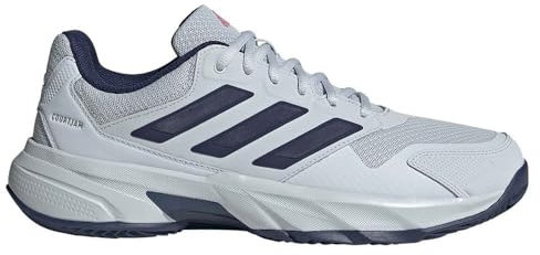 adidas Herren CourtJam Control 3 Clay Tennis Shoes Tennisschuhe, Halo Blue/Dark Blue/Team Shock pink 2, 46 2/3 EU