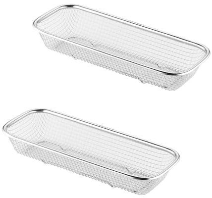 Deger 2 paquetes de escurreplatos compactos con cesta organizador para y palillos