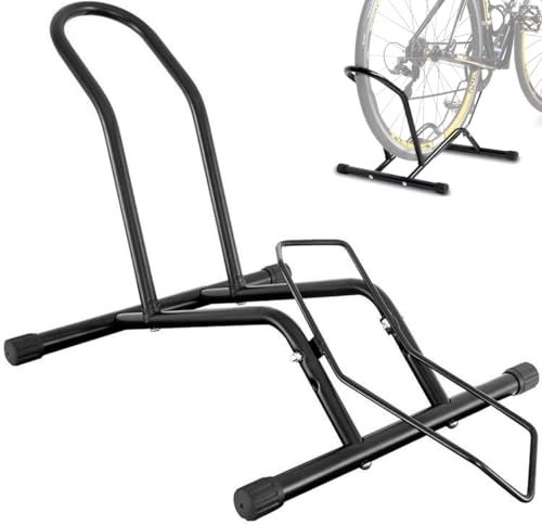 Supporto Bicicletta Cavalletto Porta Bici - Stabile Supporto Parcheggio MTB e Bici da Strada 20-29,5 - Acciaio Resistente, Regolabile e Protettivo
