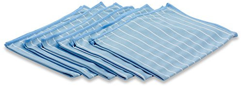 RESPEKT Mikrofasertücher Brilliant Bambus 6tlg Set (40x50cm) - blau/weiß