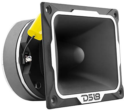 DS18 PRO-TWX5 Aluminium Super Bullet Tweeter 1,5 tum VC 500 W Max, 250 W RMS, 4 Ohm med inbyggda crossover Tweeters är de bästa i Pro-ljudet och Voceteo Market (1 högtalare)